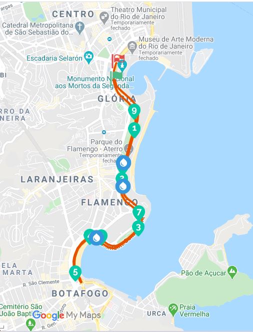 Circuito das Estações Percurso - Corridas de Rua 2020 RJ